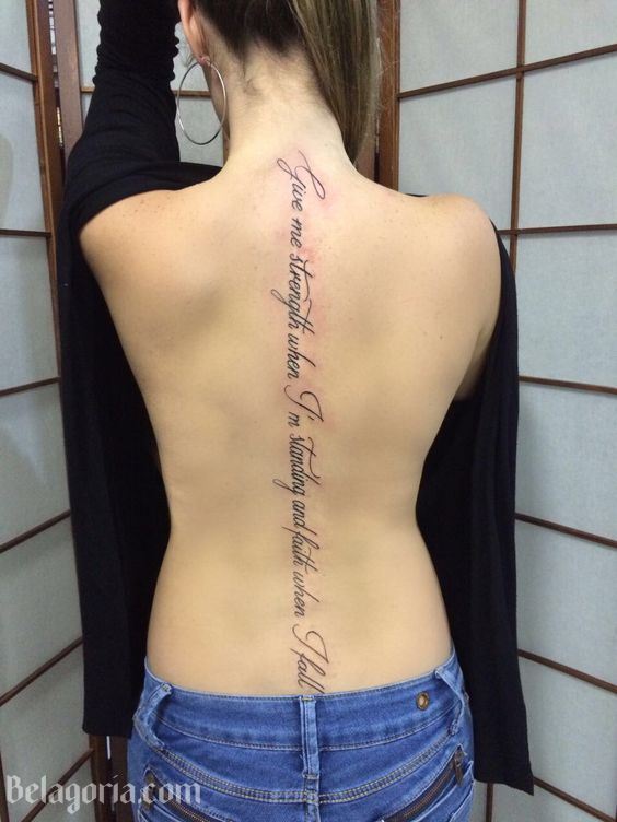 Tatuajes Columna Vertebral Hombre