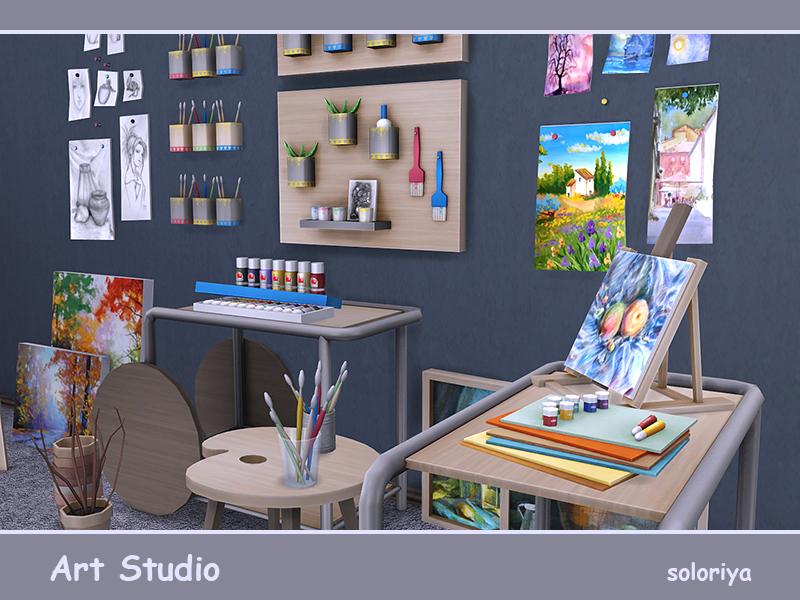 Soloriya Art Studio Sims 4
