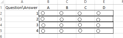 Geeky is Awesome: How to make a multiple choice test using Excel
