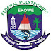 Fed Poly Ekowe Diploma & Certificate Admission Form 2019/2020