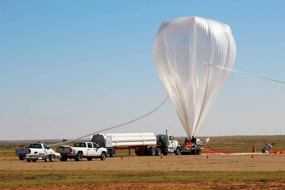 Satélites da NASA soltos em balões