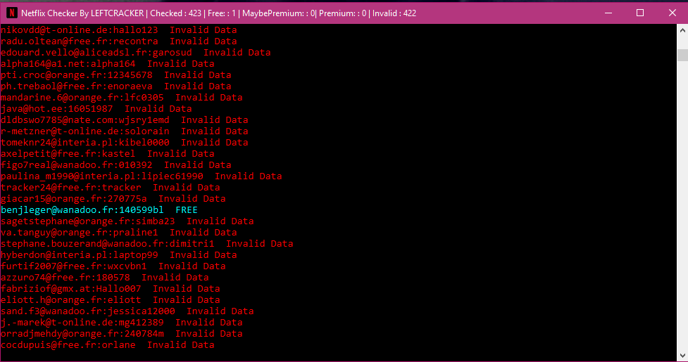 Netflix Checker By LEFTCRACKER