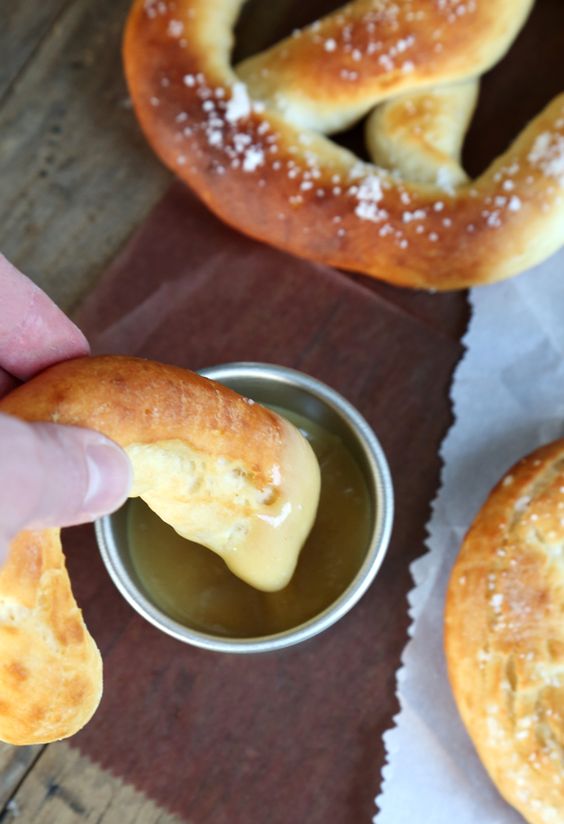 Get this tested recipe for gluten free soft pretzels just like Auntie Anne's—with sweet mustard dipping sauce!