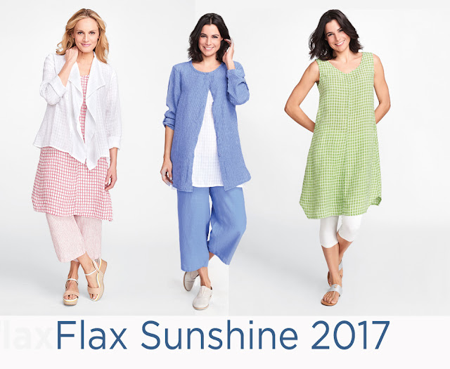 Linen Clothing for Women by Flax Designs. New Flax Sunshine linens.