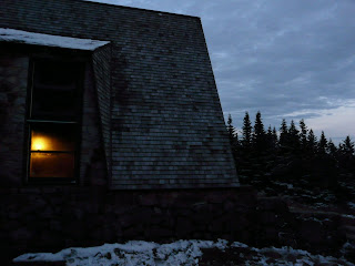 AMC Mizpah Hut in Snow