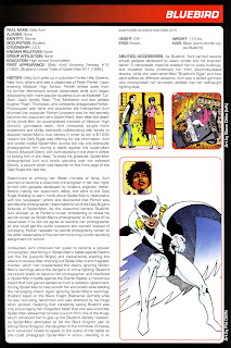 Ave Azul Ficha Marvel Comics