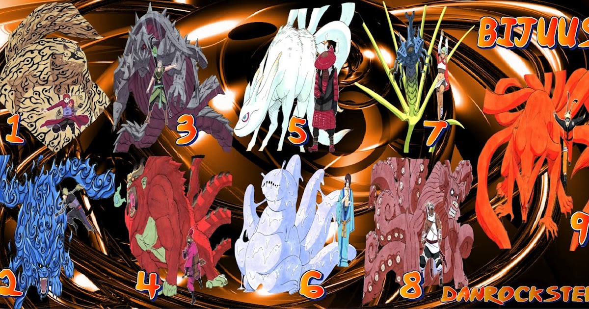 dragon ball z Naruto los 9 bijuus dragon ball z Naruto los 9 bijuus