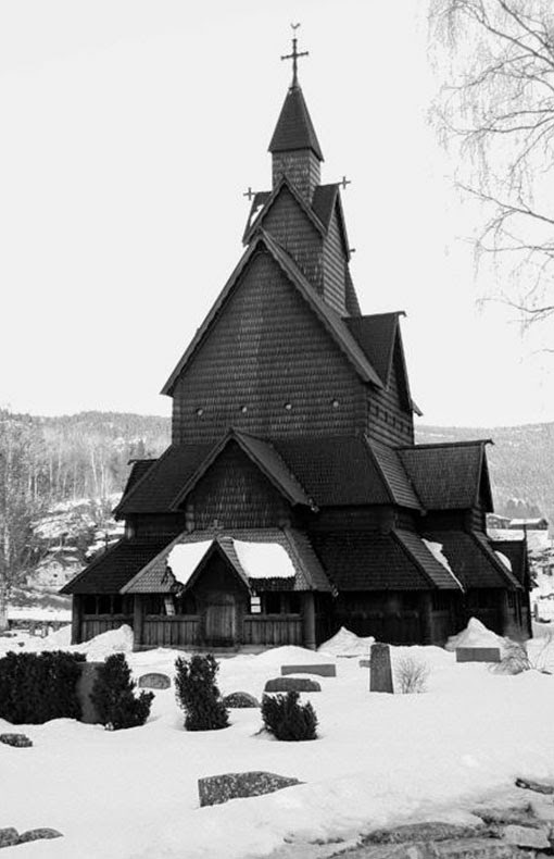 Heddal stave church in Telemark, Norway