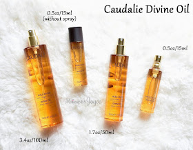 Caudalie Divine Oil Review Spray Limited Edition Travel Size 3.4 1.7 0.5