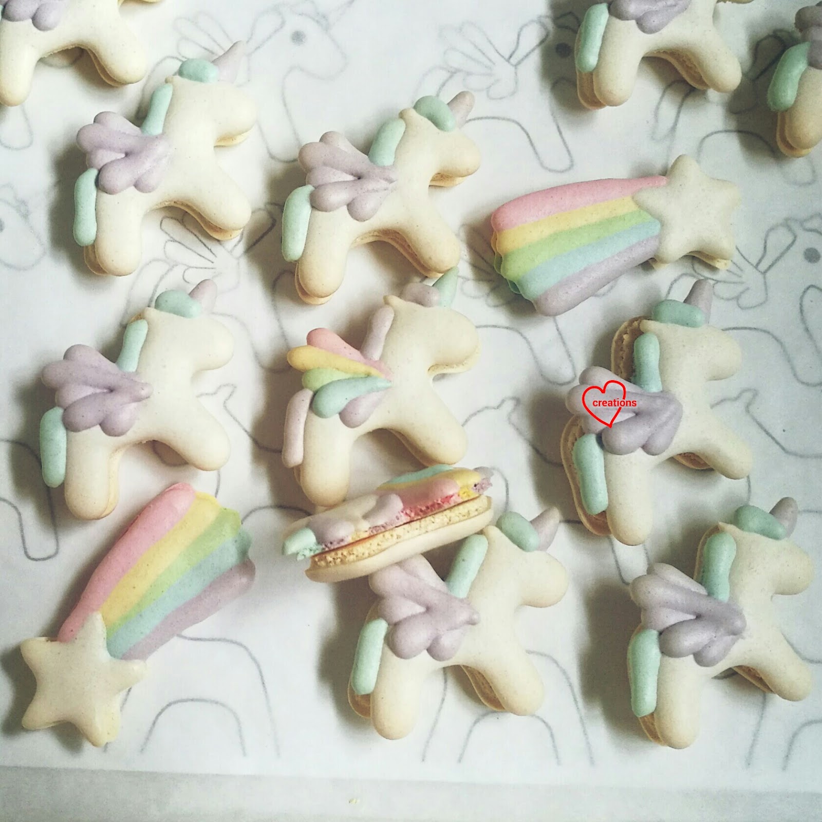 Pokiberry Pastel Rainbow Unicorn Galaxy Moon Shooting Stars 