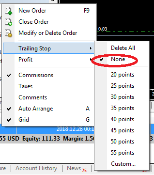 Cara menggunakan trailing stop forex