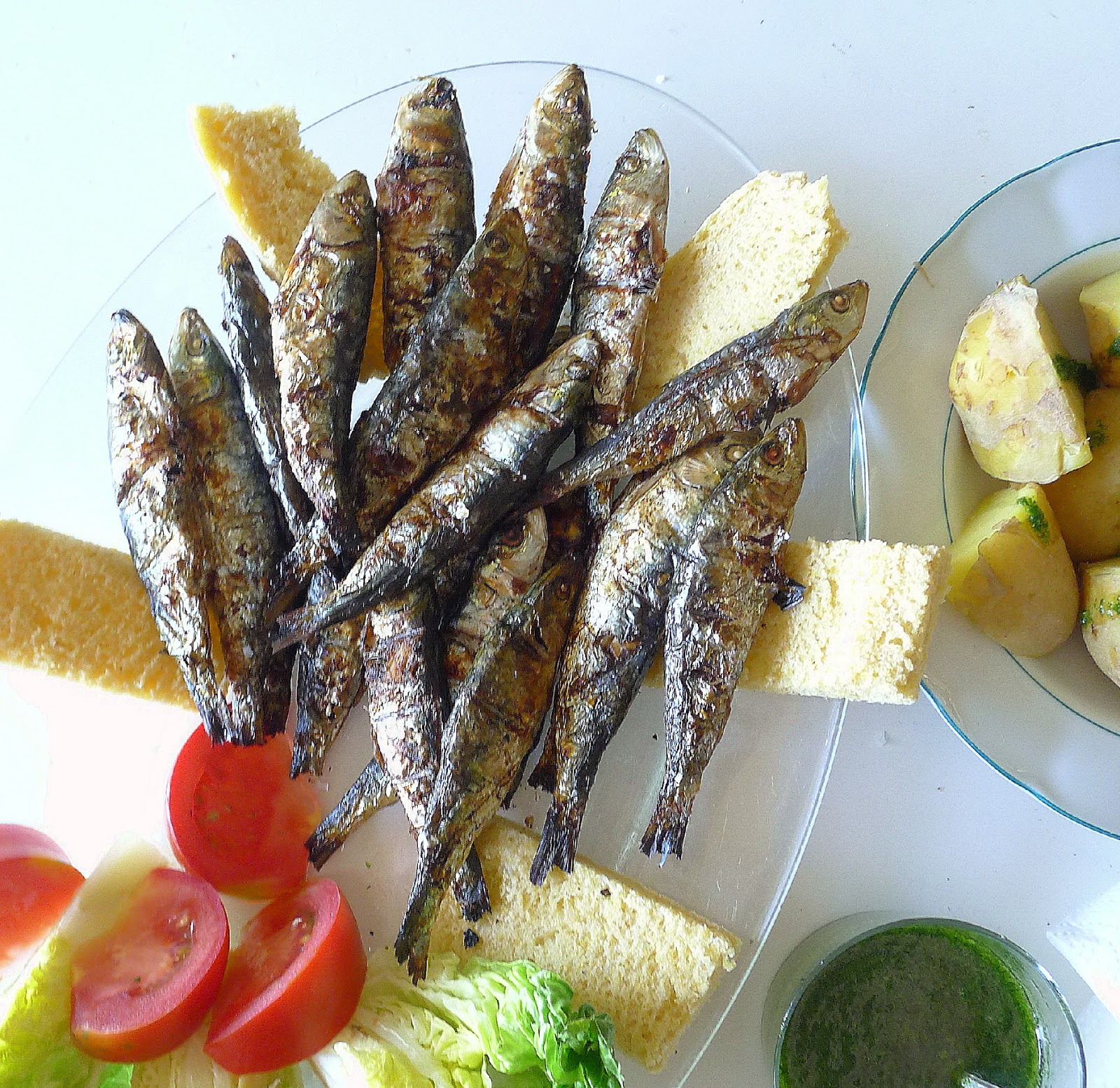 MY KITCHEN IN SPAIN SARDINE FEST ON MY PATIO