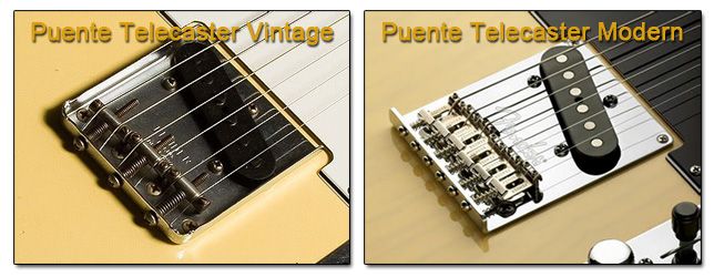 Tipos de Puentes Fijos para Guitarra Eléctrica Telecaster