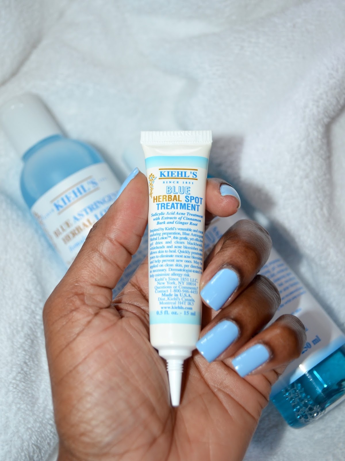 Kiehl's Blue Herbal Facial Skin Care of the comely