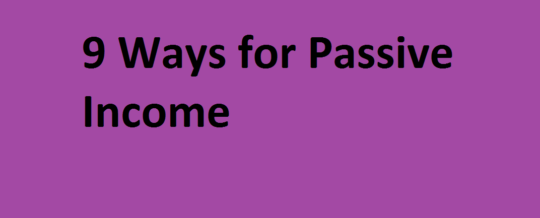 ways to generate passive income