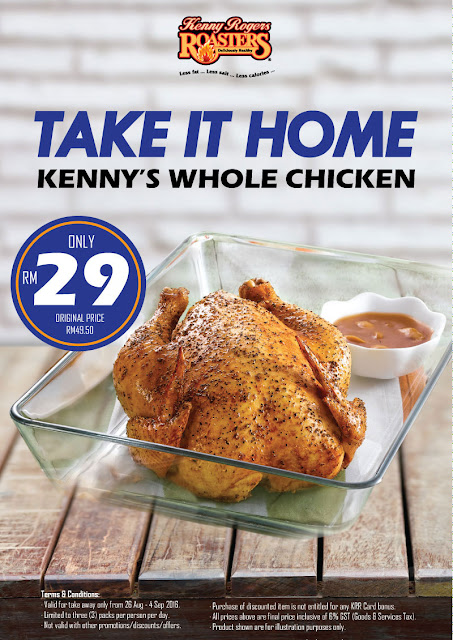 Kenny Rogers ROASTERS Whole Chicken Discount Offer Promo