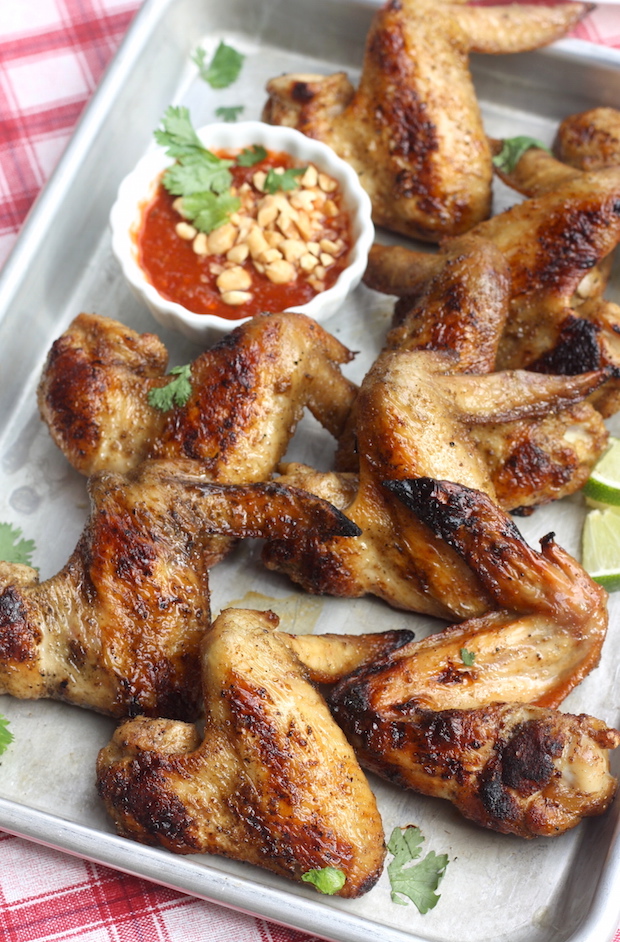 Thai Grilled Chicken Wings recipe by SeasonWithSpice.com
