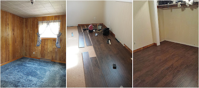 Our 1950's ranch gets new flooring Bedroom flooring