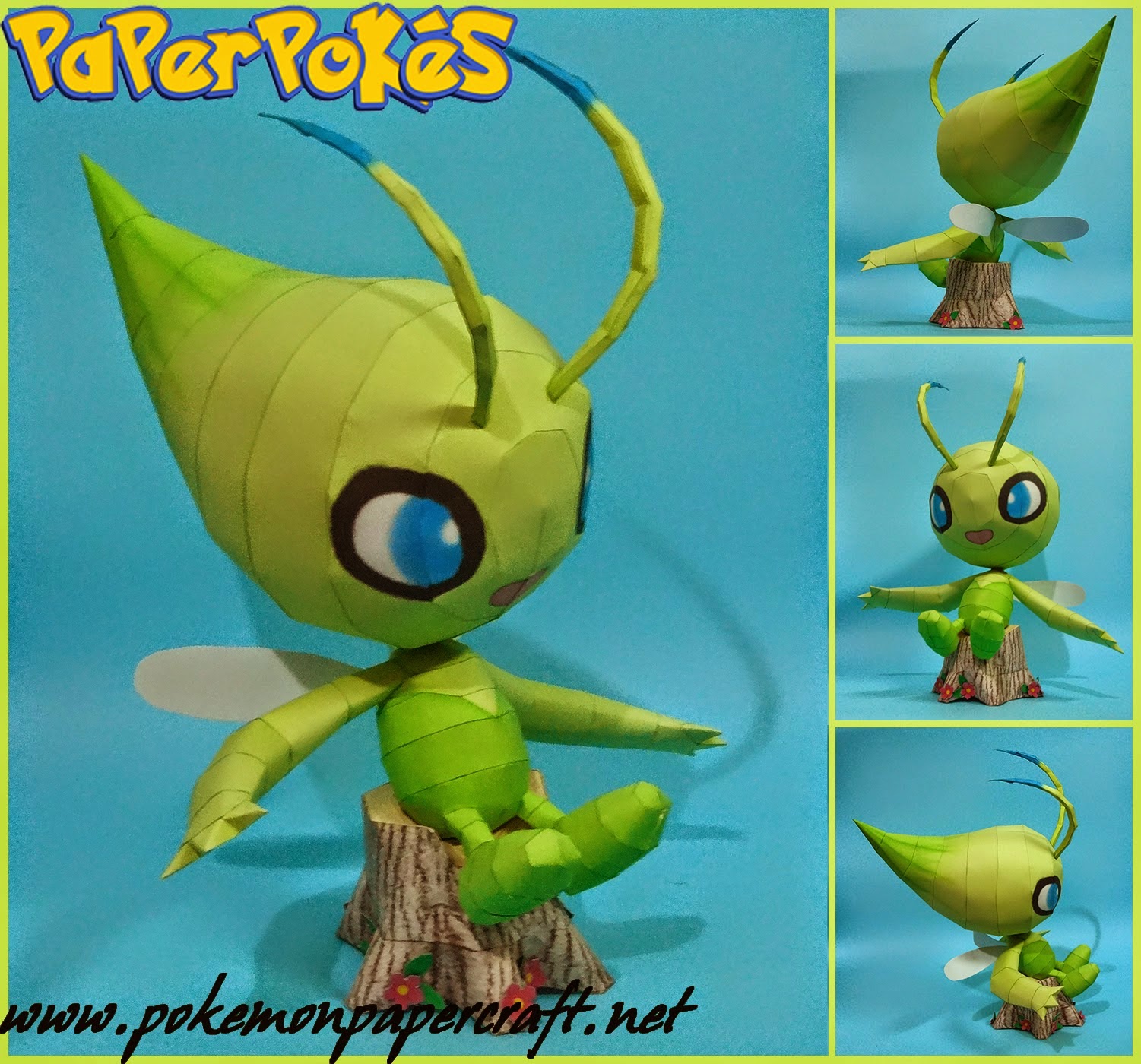 Pokemon Celebi Papercraft Papercraft Paradise PaperCrafts Paper