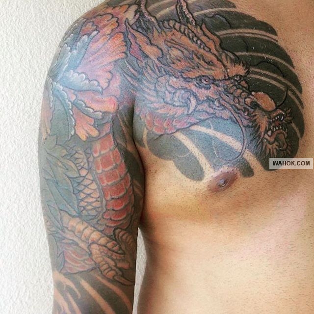 50 Gambar Tato Naga 3D Sering Dipakai Yakuza Jepang, Desain ini Untuk