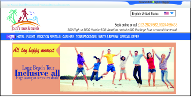 Heer Joshi Web Banner Design In Coreldraw For Travelling Company