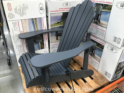 Relax in your backyard or patio on the Leisure Line Classic Adirondack Chair