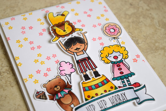 Slider Birthday Card by Jess Crafts featuring Neat and Tangled Big Top Birthday