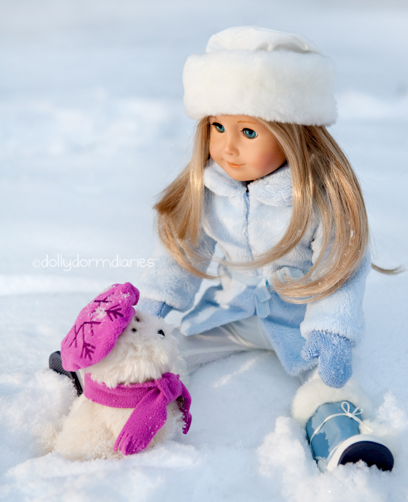 Our snowy day 18 inch doll diaries at our American Girl Doll House. Visit our 18 inch dolls dollhouse!