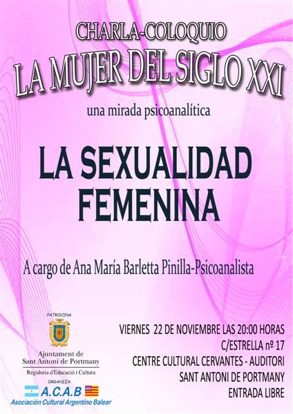 Conferència: La sexualidad femenina