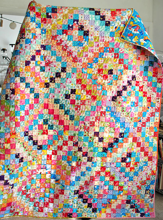 Scrappy Trips Around the World made by Natalia at Piece N Quilt, The Pattern designed By Bonnie K Hunter aka Quiltville.