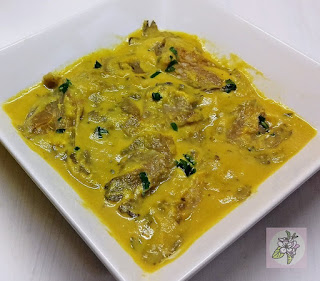 Setas con Crema de Cebolla. Receta Vegana. Setas con Crema de Cebolla. Receta Vegana.
