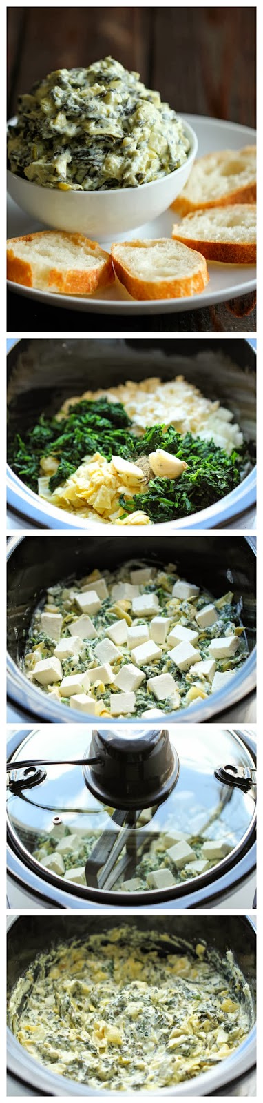 How To Slow Cooker Spinach and Artichoke Dip