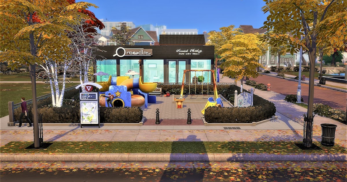 sim house design workshop: Sims 4 Coin Laundry Cafe ----- 日式投币自助洗衣店 (NO CC)