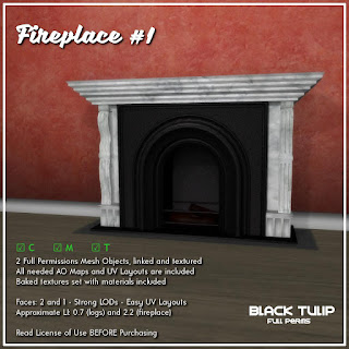 [Black Tulip] Mesh - Fireplace #1