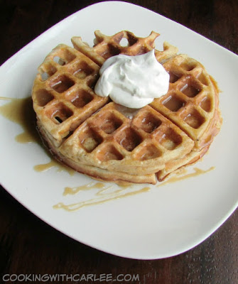 These delicious waffles are made with apple cider to bring the taste of fall to your table. Can be made sweet or savory!