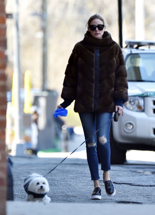 Olivia Palermo Walks Her Dog Out In New York | THE OLIVIA PALERMO ...