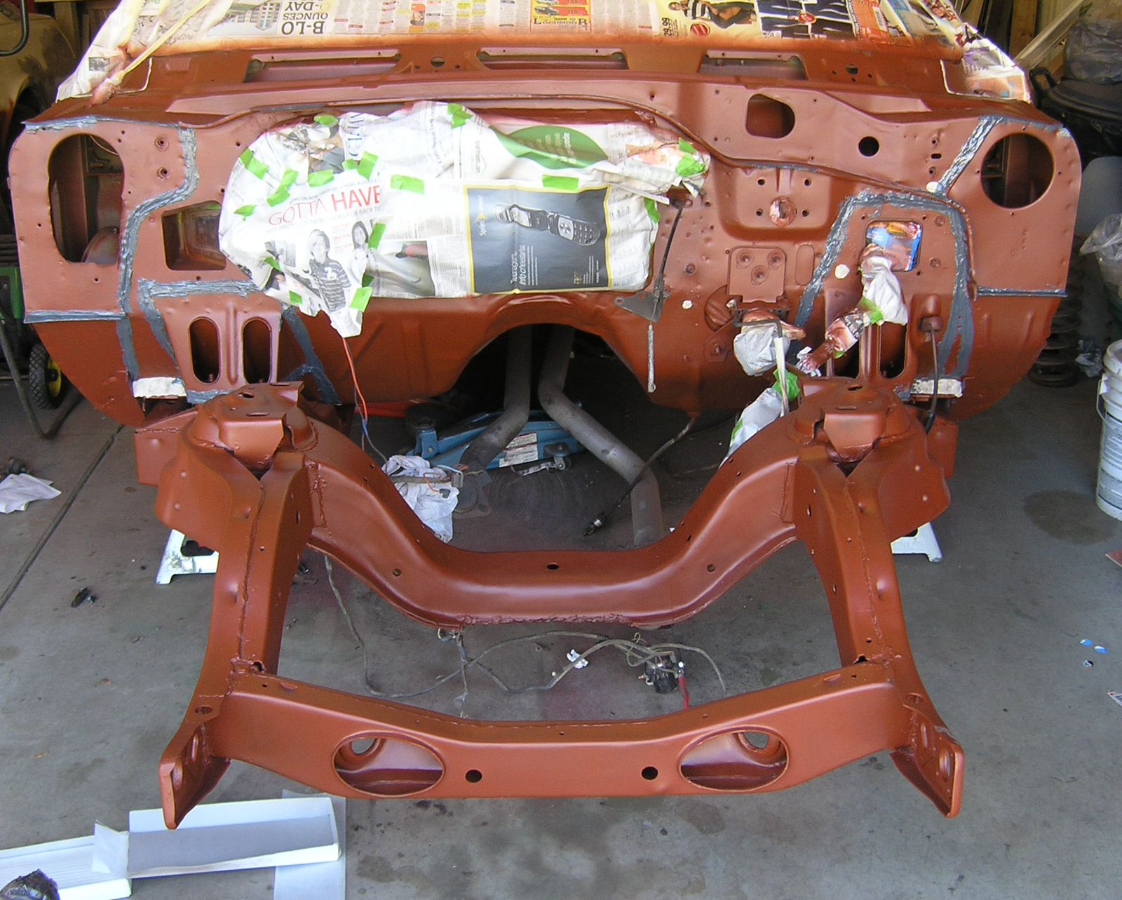 My Car Restoration Projects Restoring and painting the front frame...