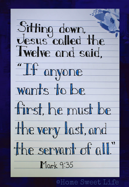 Scripture Writing, Mark 9:35