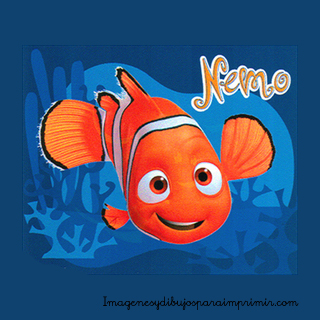 Nemo tiene una aleta feliz Dibujos de nemo para imprimir