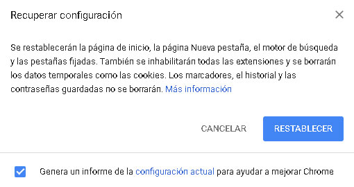 recuperar configuracion recuperar configuracion