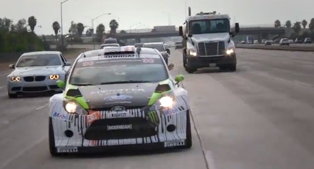 A day on the streets of LA with Ken Block and his SYNC equipped HFHV 