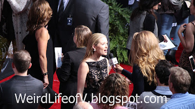 Greer Grammer being interviewed - Jurassic World Premiere