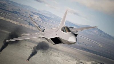 「ACE COMBAT(TM) 7: SKIES UNKNOWN」ミッション12ストーンヘンジ防衛より｜使用機体F-22ラプター/背後がストーンヘンジ｜#PS4Share
