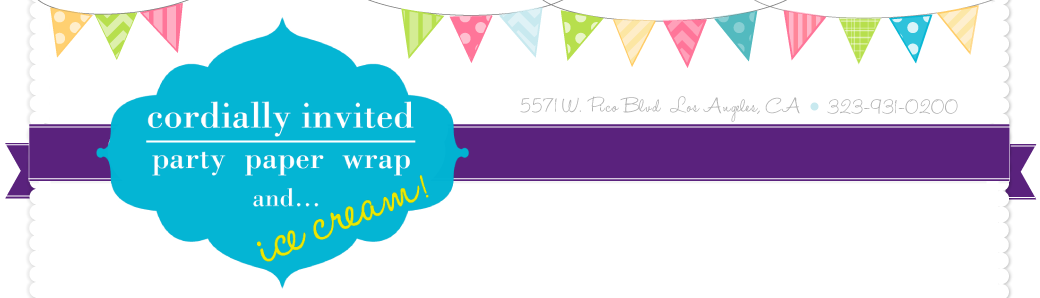 Party Paper & Wrap with Cordially Invited !!