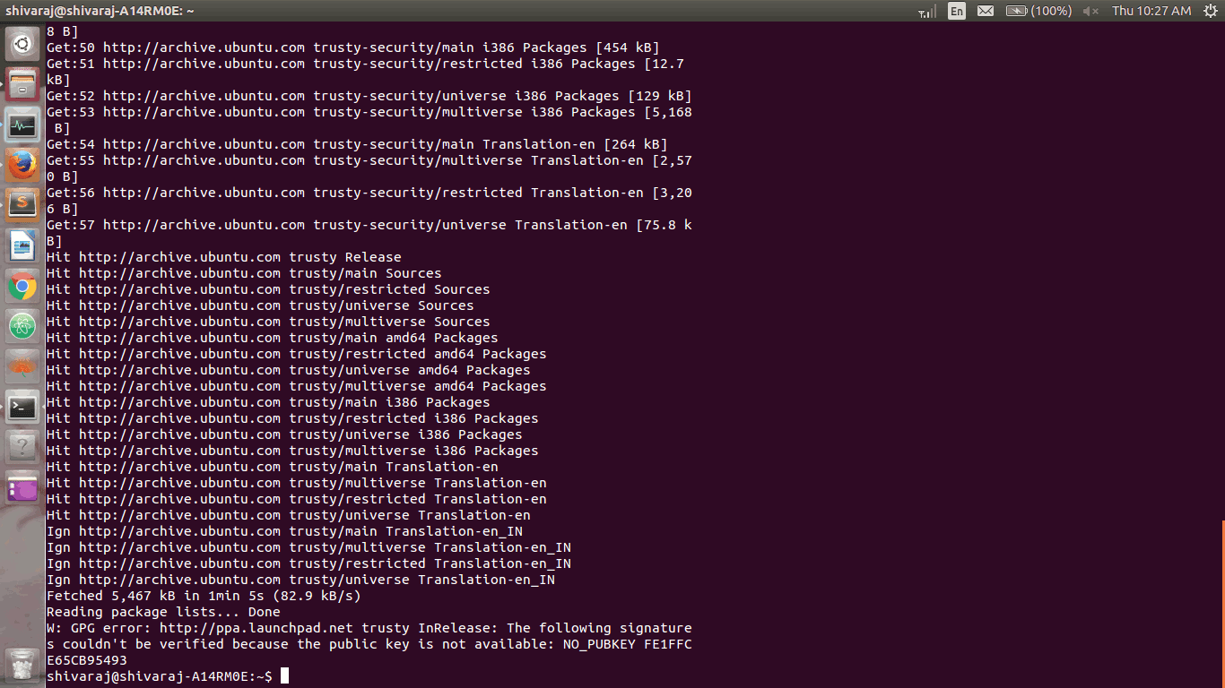 GPG error on ubuntu