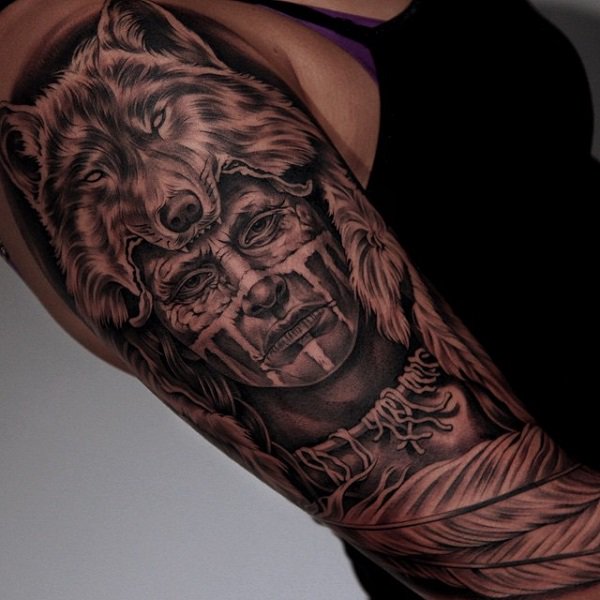 tatuagem índio tatuagem índio