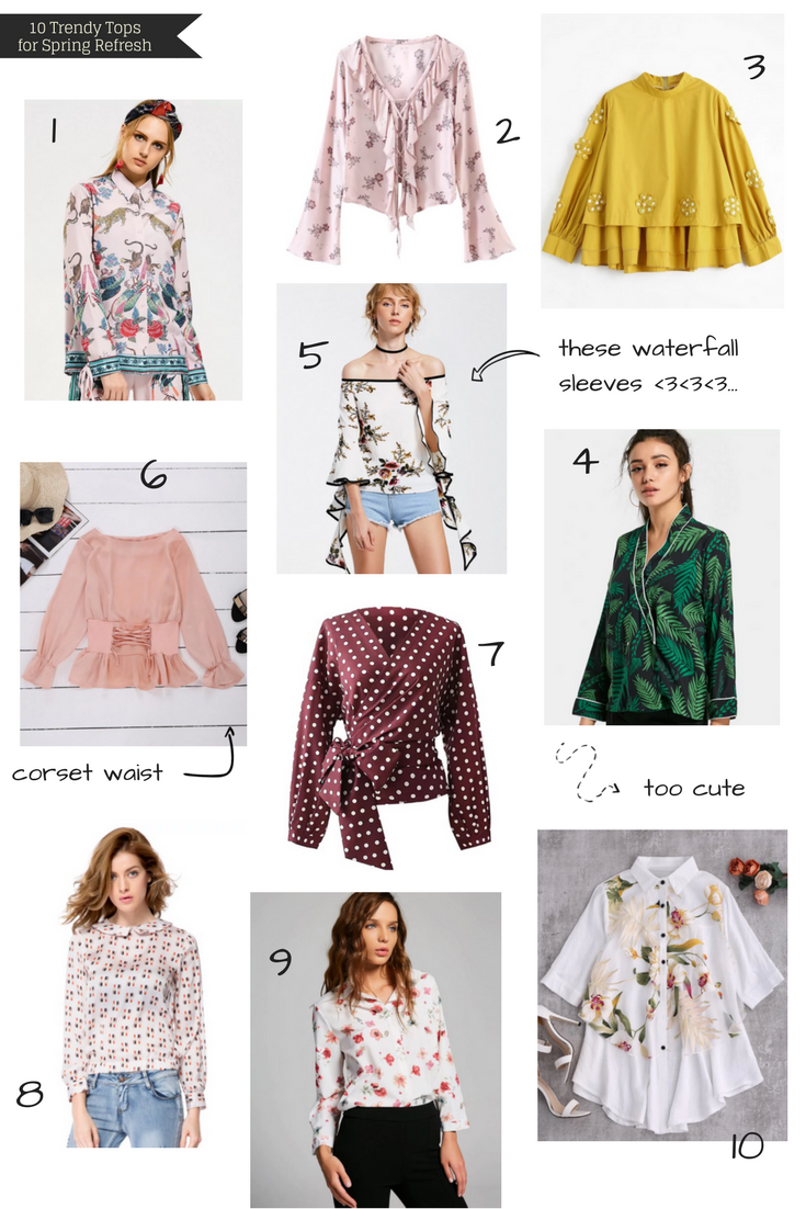 Trendy Tops for Spring: Zaful Women's Day Deals | A Glad Diary