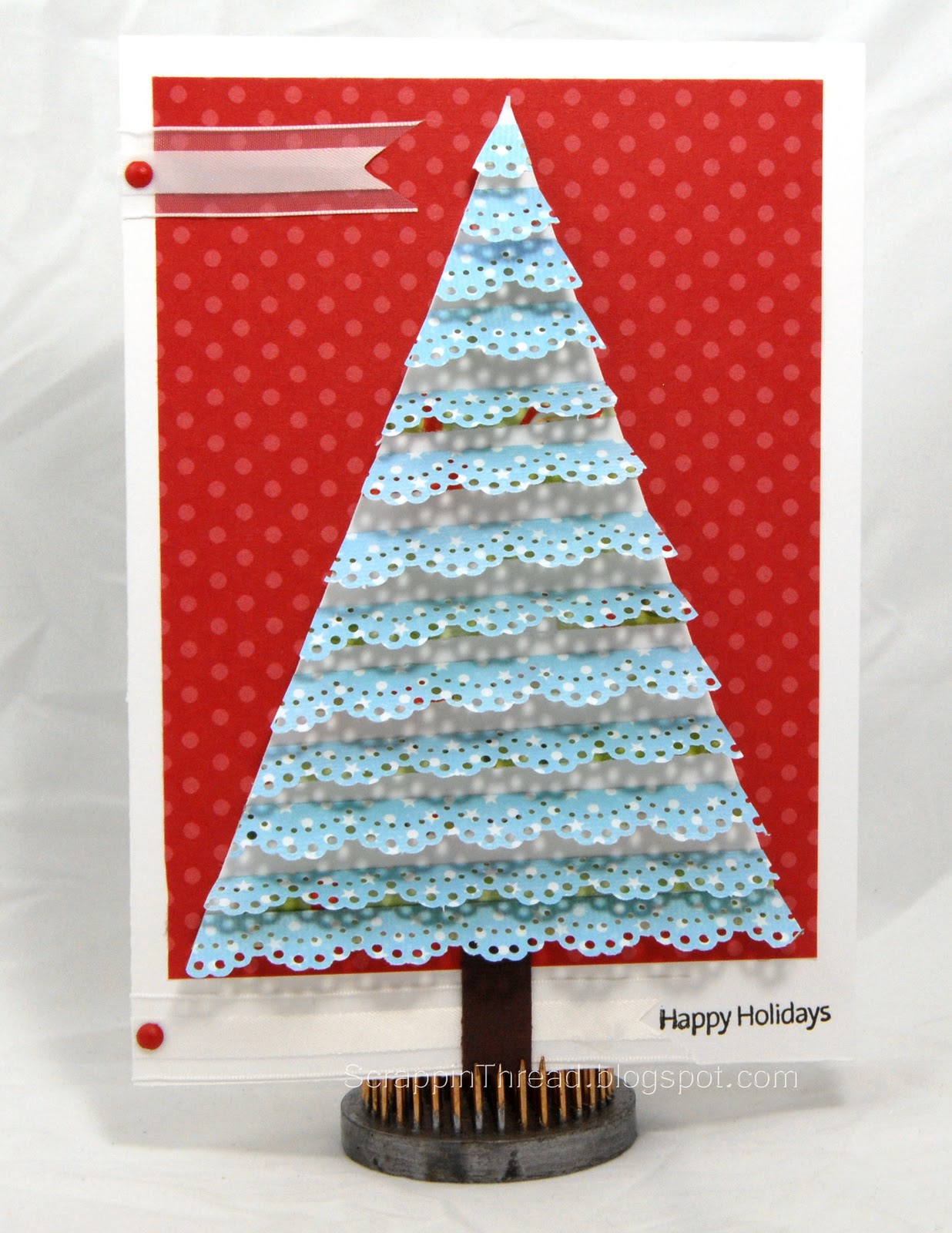 paper and fiber arts trees made with martha stewart and