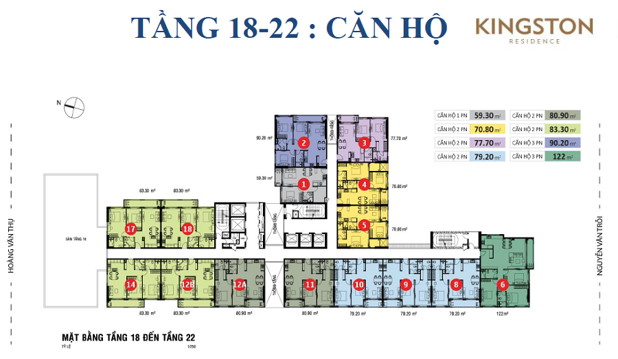 mặt bằng căn hộ Kingston mặt bằng căn hộ Kingston