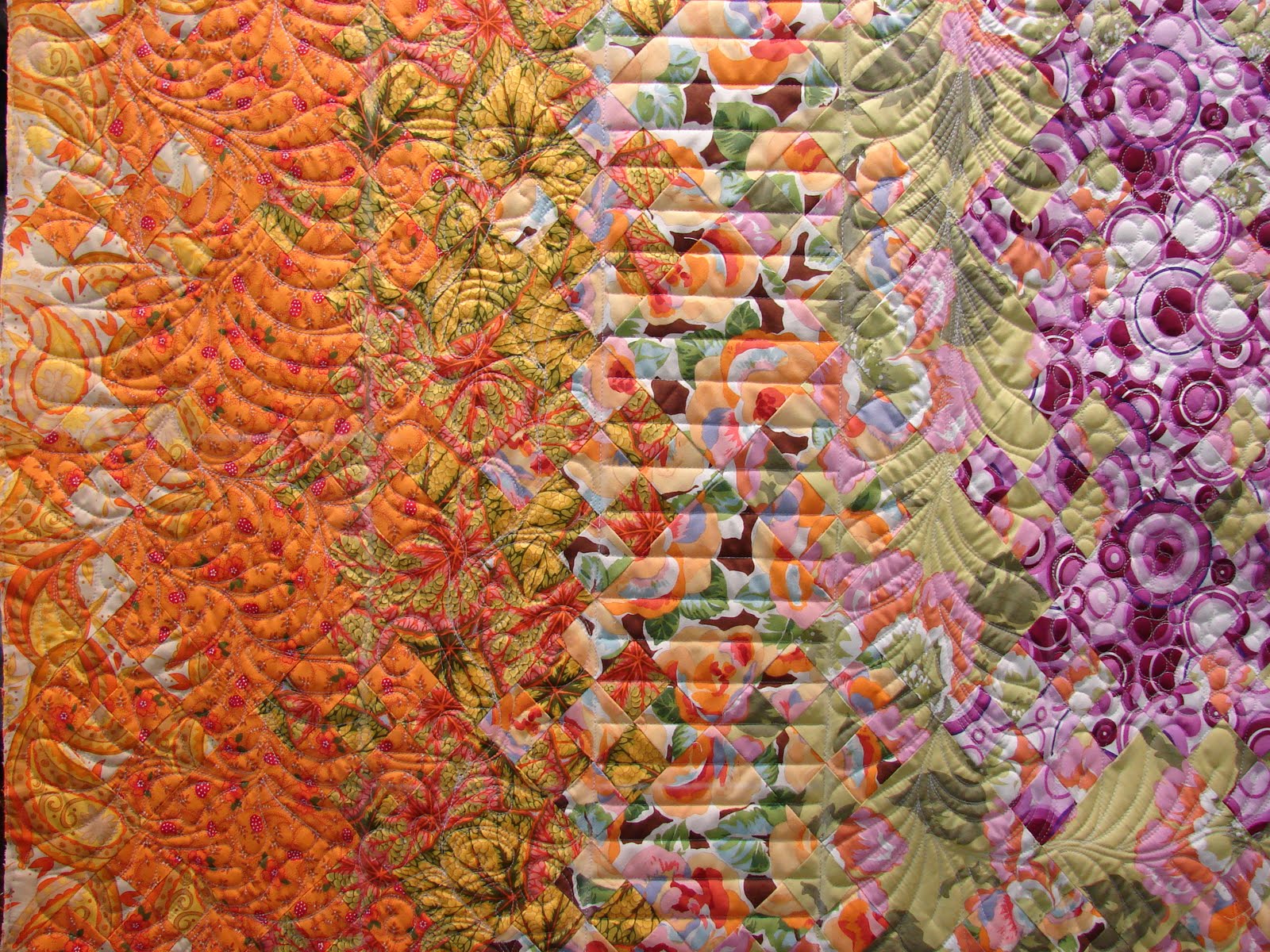 Quilt Vine Blooming 9Patch